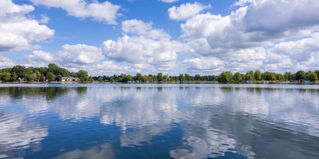 A stunning lake in West Michigan