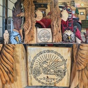 Wood Carved Plaque for the 2026 Blessing Fest from Hoods Wood